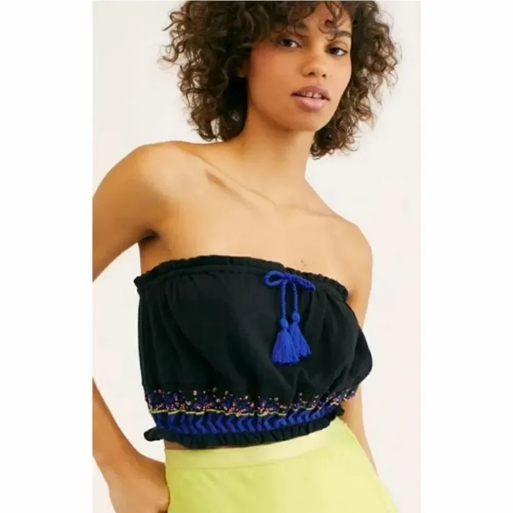 Free People Beaded Tube Top